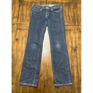Converse One Star Womens Straight Leg Jeans Dark Wash Blue Denim Size 8 Stretch